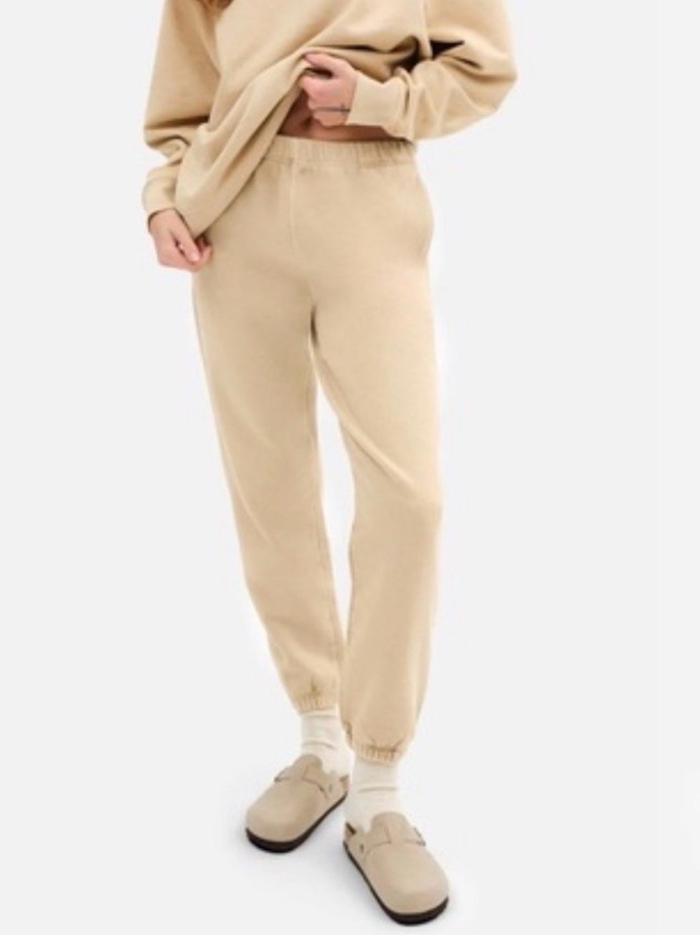 MATE the Label Tan Organic Cotton Jogger Size XS